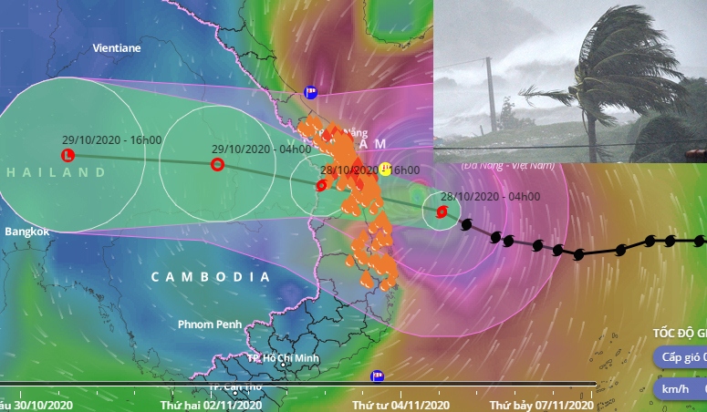 Typhoon Molave gathers steam, makes landfall Oct. 28